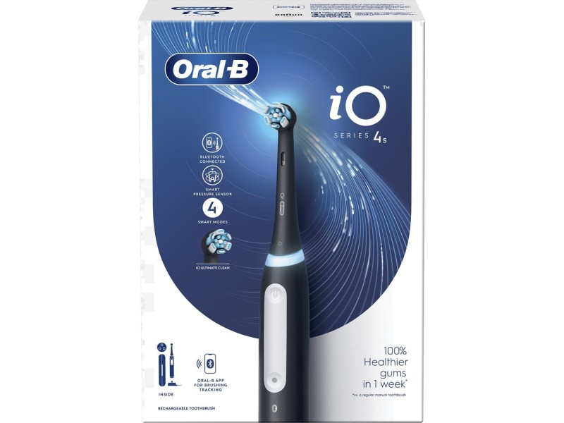 Oral-B iO4s Matt Black electric toothbrush AGDBRASDZ0340 – Braun Грижа за устата