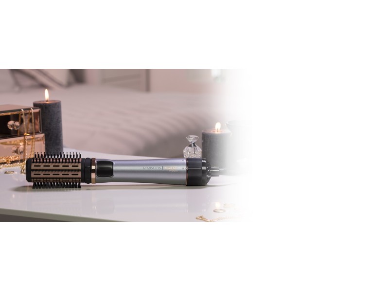 Remington AS8810 hair styling tool Hot air brush Steam Silver, Black, Gold 1000 W 3 m AS8810 – REMINGTON Грижа за косата
