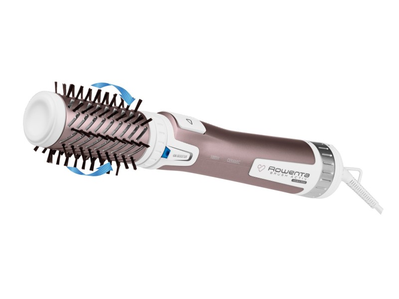 Rowenta Brush Activ Premium Care CF9540 Hot air brush Warm Aluminium, Metallic, White 1000 W 1.8 m CF9540F0 – Rowenta Грижа за косата