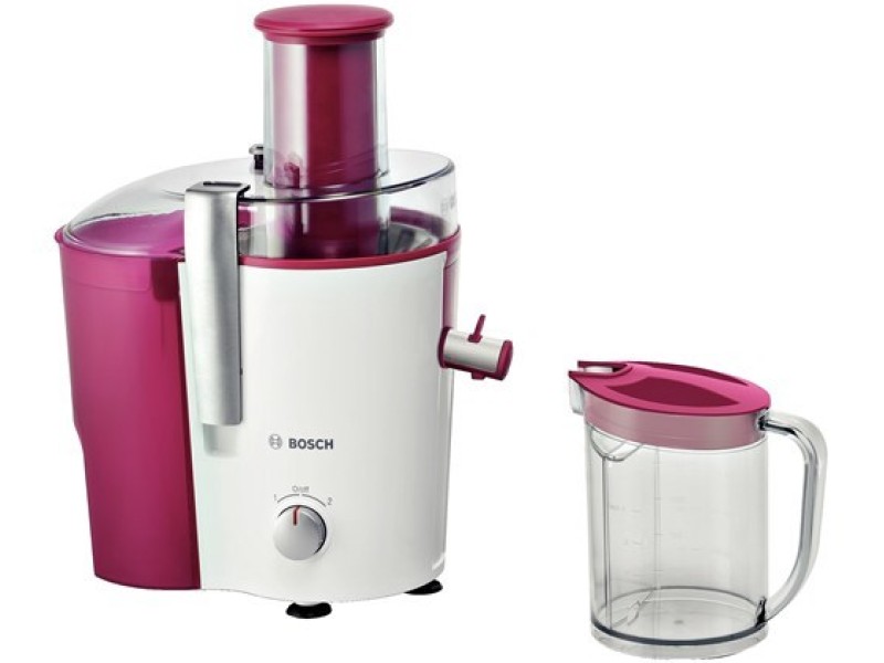 Bosch MES25C0 juice maker Centrifugal juicer 700 W Cherry (fruit), Transparent, White MES 25C0 – BOSCH Сокоизтисквачки