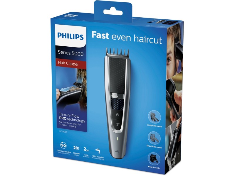 Philips 5000 series HC5630/15 hair trimmers/clipper Black, Silver HC5630/15 – Philips За мъжа