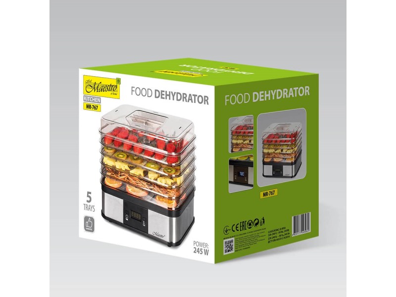 MAESTRO MR-767 Mushrooms and fruits dehydrator MR-767 – Maestro Сушилни за плодове и зеленчуци