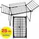 PROMIS MILANO laundry dryer, foldable, additional 4 wings, black SU115C – PROMIS Простори за дрехи