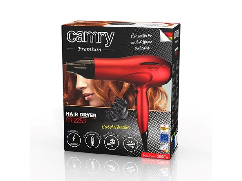 Camry CR 2253  hair dryer CR 2253 – Adler Грижа за косата