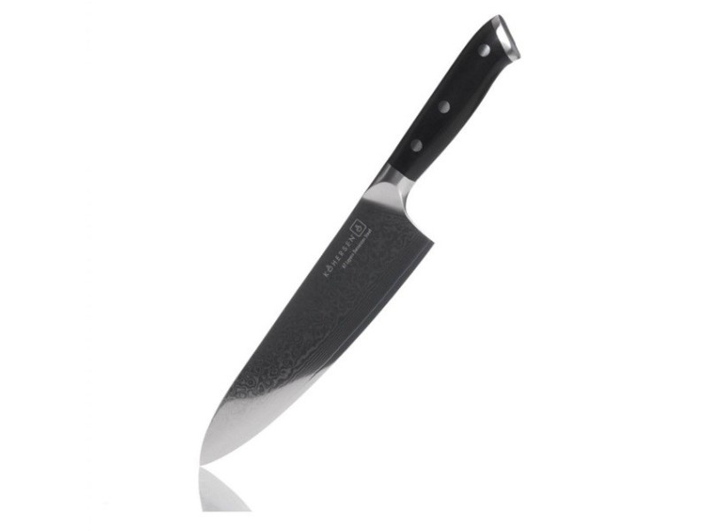 Chef Kohersen Elegance Ebony Wood Chefs knife Damascus steel 21.6 cm 72215 – KOHERSEN Кухненски пособия