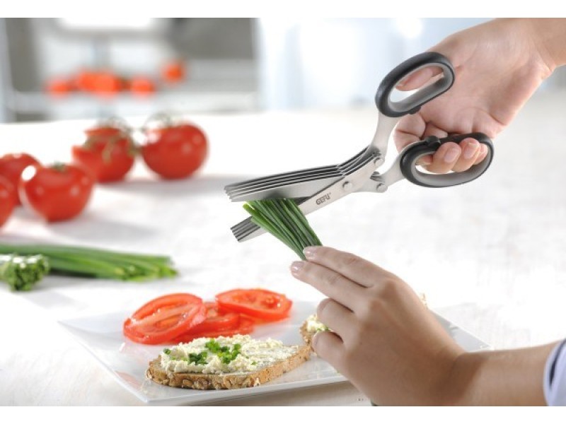 GEFU 12660 kitchen scissors 191 mm Black, Stainless steel Herb G-12660 – GEFU Кухненски пособия