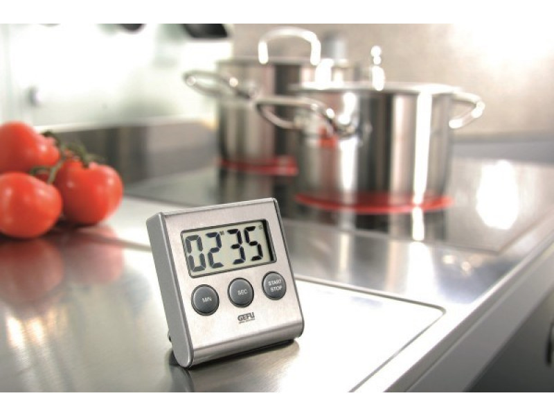 GEFU CONTARE Digital kitchen timer Black, Stainless steel