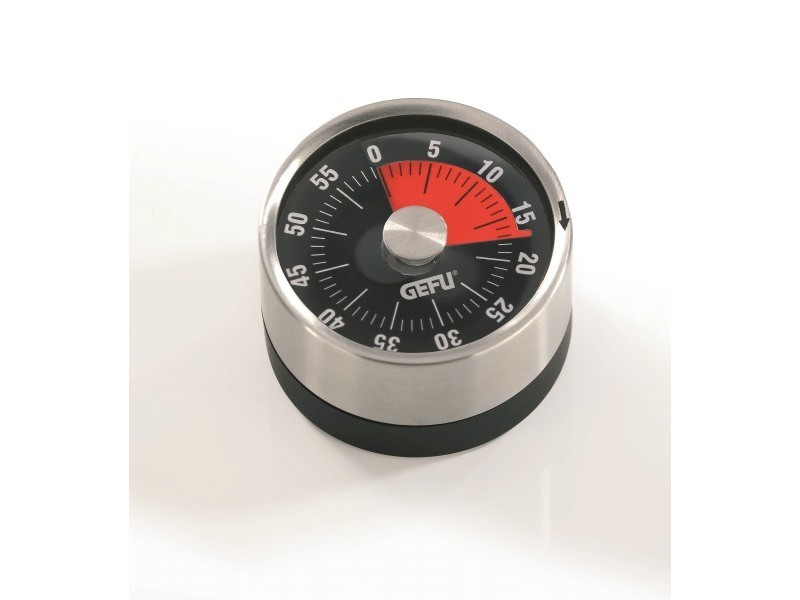 GEFU OPTICO Mechanical kitchen timer Black, Stainless steel G-12310 – GEFU Кухненски пособия