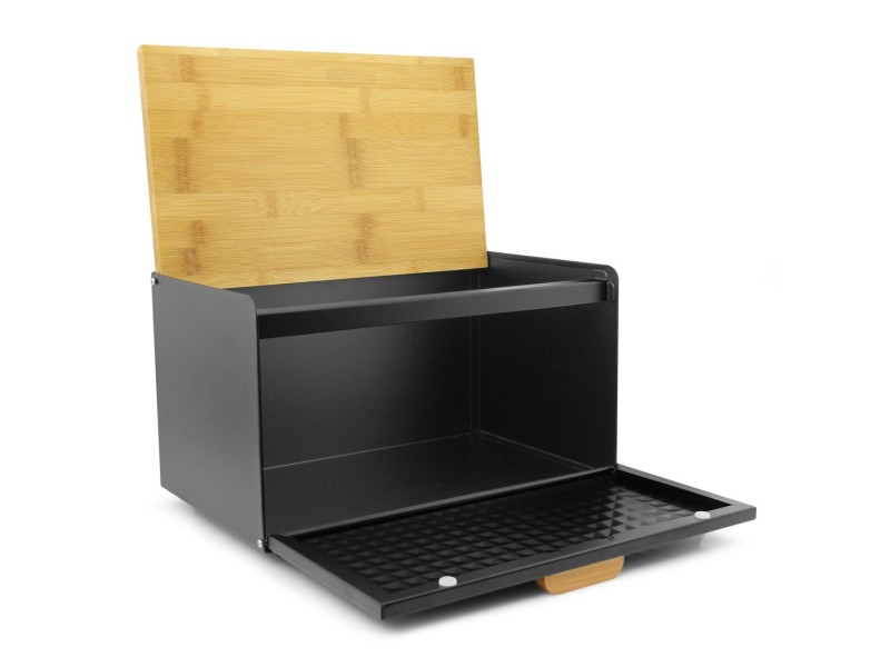 PAOLO rectangular bread bag, black PCH-2B – PROMIS Кухненски пособия
