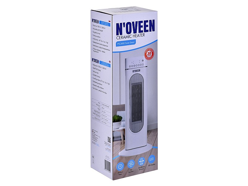 Ceramic heaterNOVEEN PTC3000 tower smart PTC3000 – NOVEEN Отопление на ток