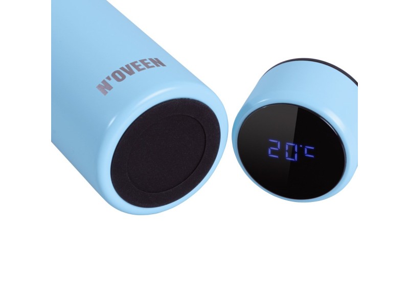 LED thermal bottle Noveen TB2217 Light Blue Mat 380 ml Blue TB2217 – NOVEEN Термоси
