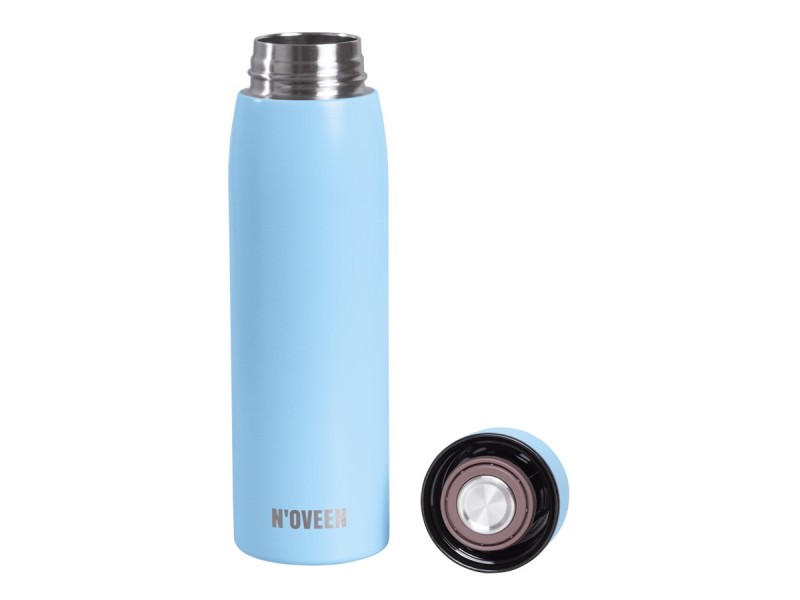 LED thermal bottle Noveen TB2217 Light Blue Mat 380 ml Blue TB2217 – NOVEEN Термоси