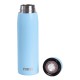 LED thermal bottle Noveen TB2217 Light Blue Mat 380 ml Blue TB2217 – NOVEEN Термоси
