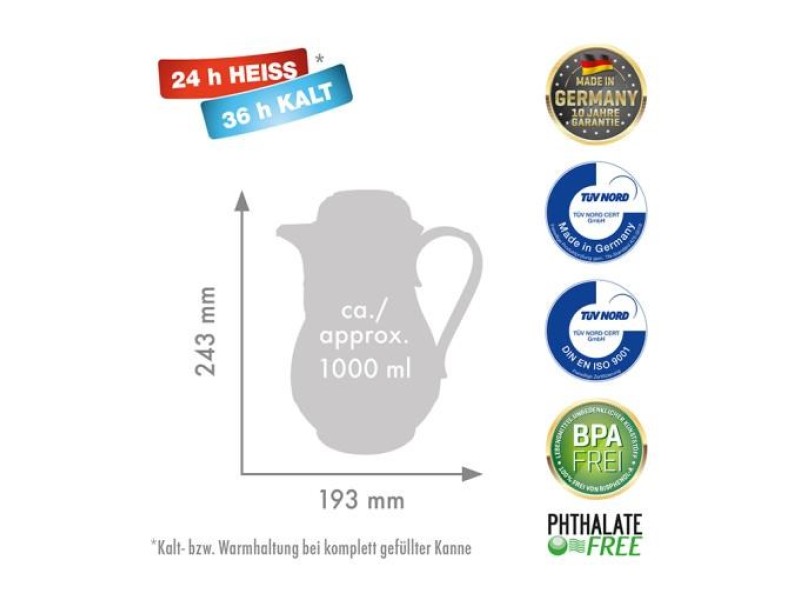 ROTPUNKT Thermos jug, 1.0 l, midnight blue (navy blue) 330/BC – ROTPUNKT Термоси