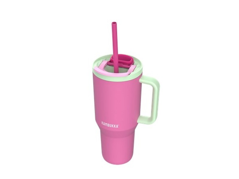 Thermal mug with telescopic straw Kambukka Rio Tumbler 950ml Bubblegum Mint 11-08004 – Kambukka Термоси