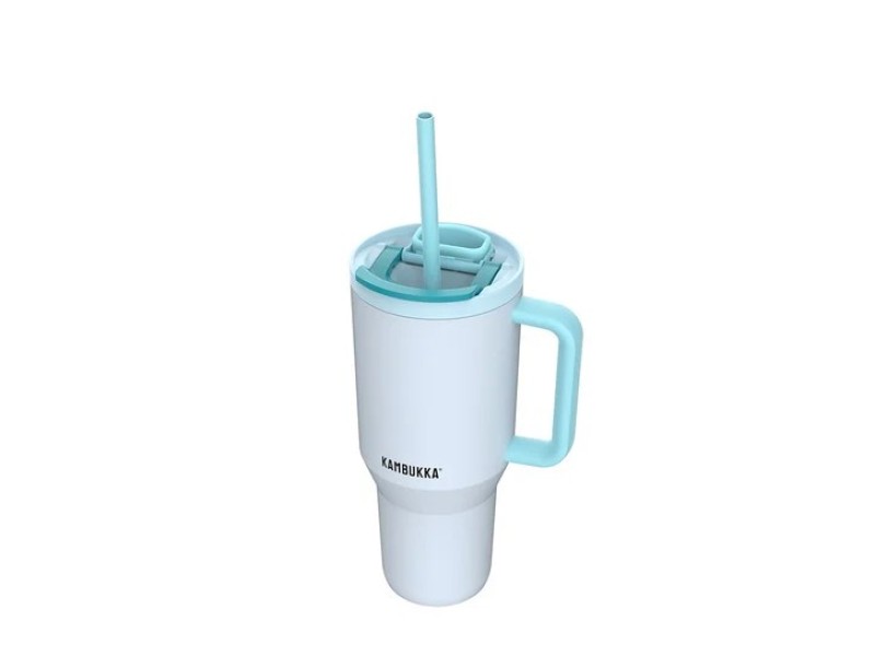 Thermal mug with telescopic straw Kambukka Rio Tumbler 950ml Frosty Coconut 11-08003 – Kambukka Термоси