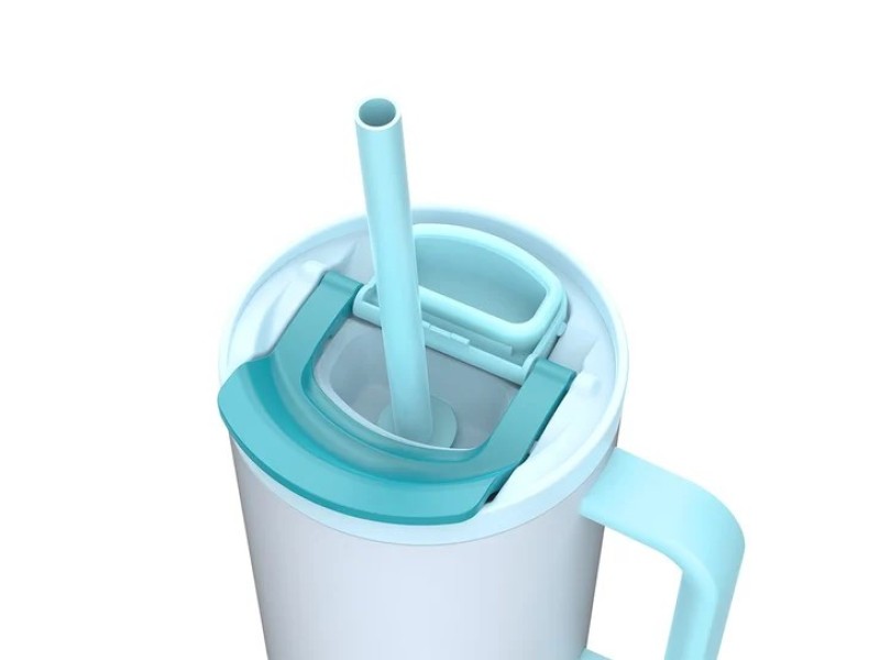 Thermal mug with telescopic straw Kambukka Rio Tumbler 950ml Frosty Coconut 11-08003 – Kambukka Термоси