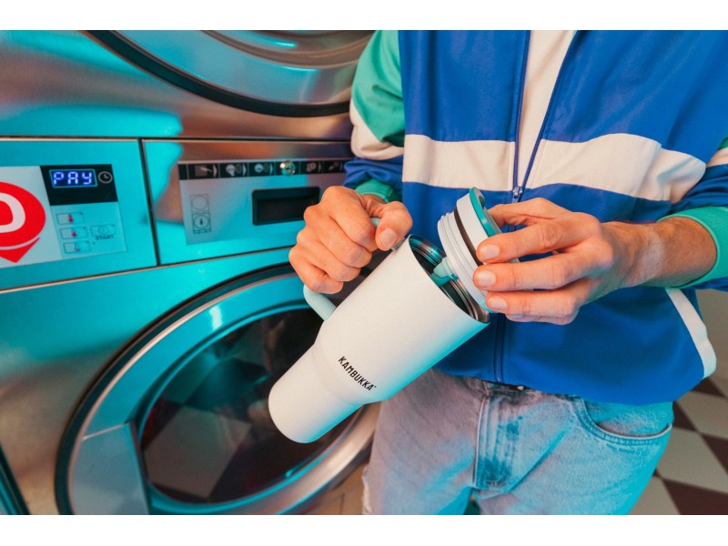 Thermal mug with telescopic straw Kambukka Rio Tumbler 950ml Frosty Coconut 11-08003 – Kambukka Термоси