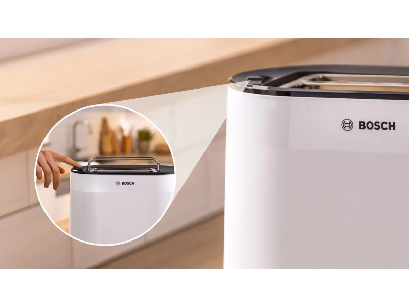 Bosch TAT2M121 toaster 6 2 slice(s) 950 W White TAT2M121 – BOSCH Тостери