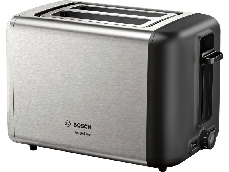 Bosch TAT3P420 toaster 2 slice(s) 970 W Black, Stainless steel TAT3P420 – BOSCH Тостери