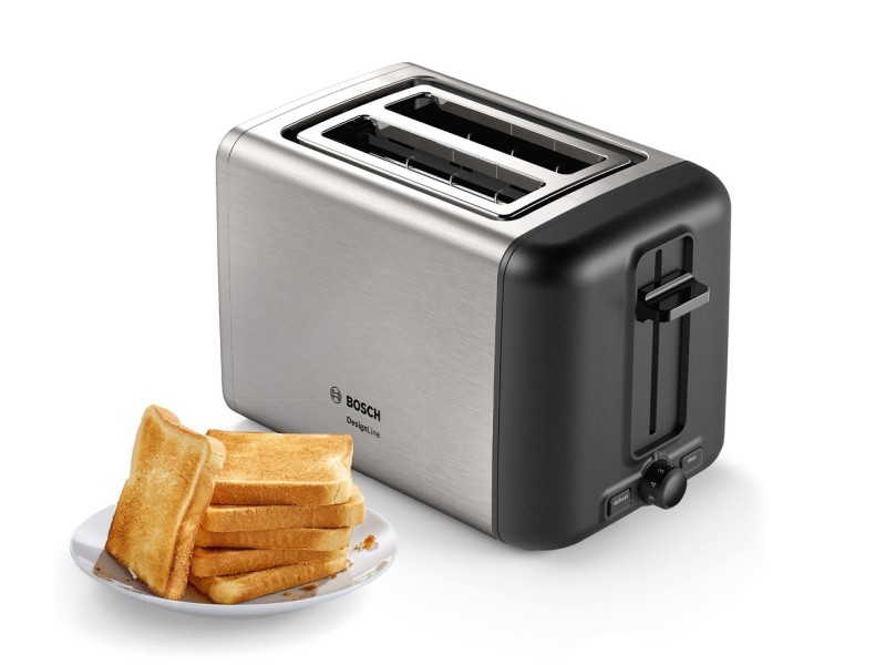 Bosch TAT3P420 toaster 2 slice(s) 970 W Black, Stainless steel TAT3P420 – BOSCH Тостери