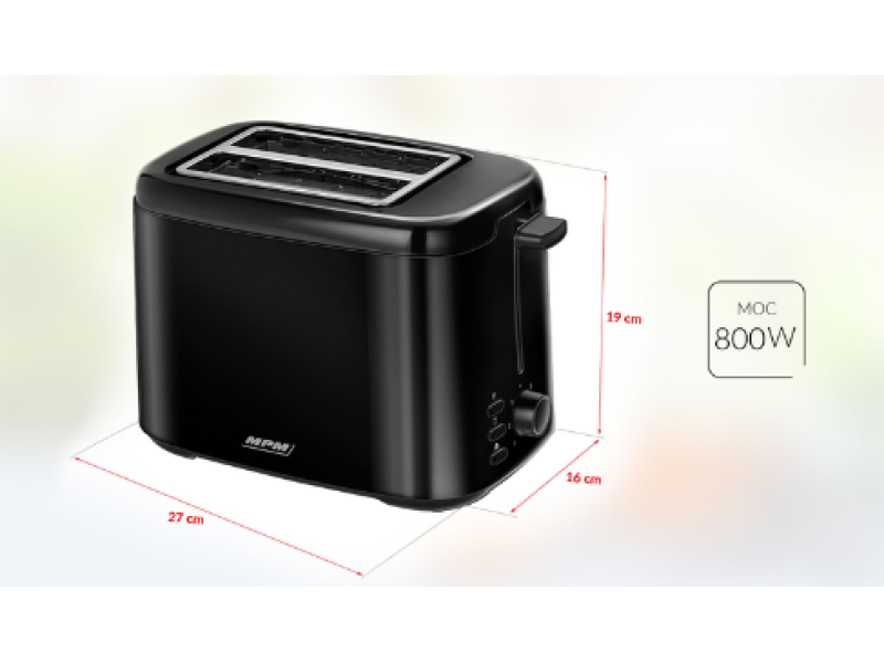 Toaster MPM MTO-07/c black 5903151025500 – MPM Тостери