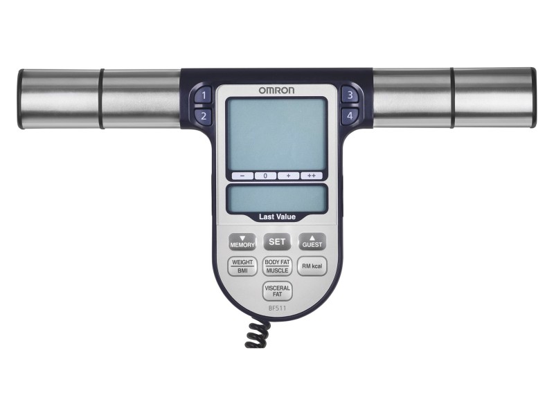 Omron BF511 Square Blue Electronic personal scale HBF-511B-E – OMRON Цифрови кантари