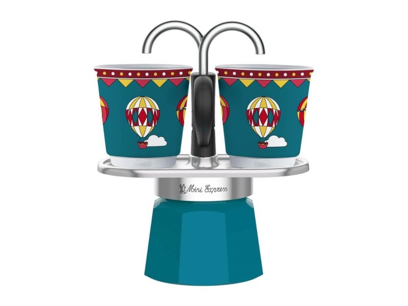 Bialetti Mini Express Winter Wonderland 2TZ coffee machine with two 90ml cups Multicolour 0006494 – BIALETTI Еспресо машини
