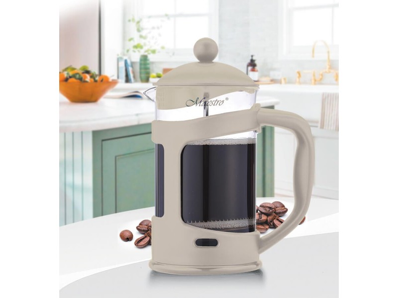 French press MAESTRO MR-1665 (MR-1665-1000-IVORY) 1000 ml Ivory MR-1665-1000-IVORY – Maestro Еспресо машини