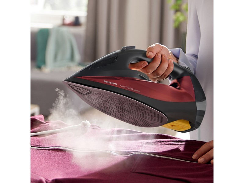 Philips 7000 series DST7022/40 iron Steam iron SteamGlide Plus soleplate 2800 W Black, Red DST7022/40 – Philips За гладене