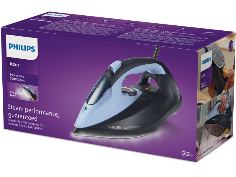 Philips 7000 series DST7041/20 HV Steam Iron Light/Dark Blue DST7041/20 – Philips За гладене