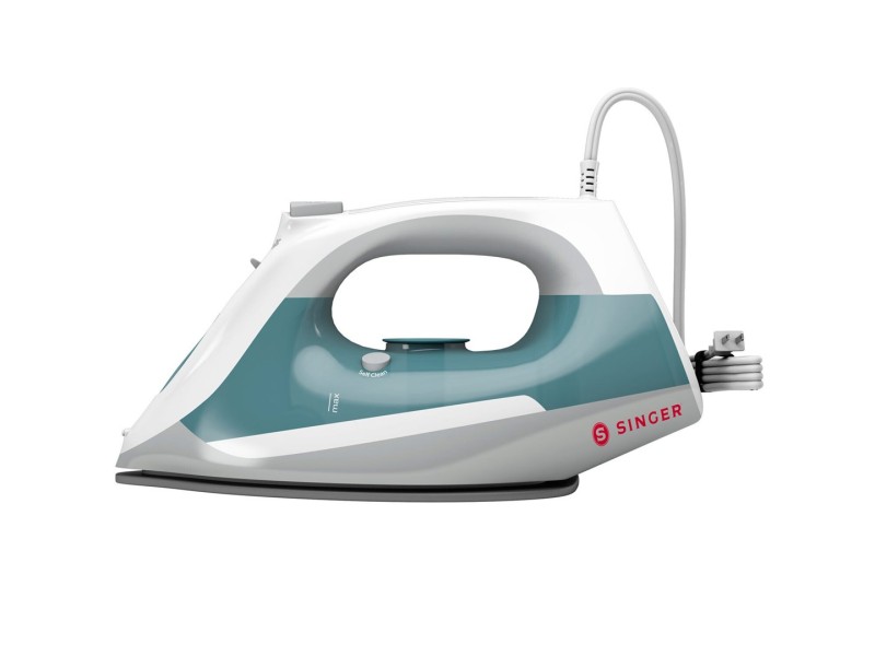 SINGER Steam Choice 1.0 Dry & Steam iron Ceramic soleplate 2200 W Aqua colour, White 7393033113216 – Singer За гладене