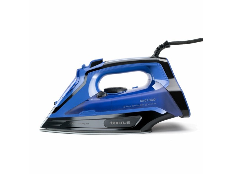 Taurus Quios 3000 Dry & Steam iron Ceramic soleplate 3000 W Black, Blue 918986000 – taurus За гладене