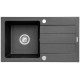 Sink MAIDSINKS Promo 76x44 1B 1D black 76x44 1B 1D E070006801 czarny – Maidsinks Кухненски мивки