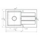Sink MAIDSINKS Promo 76x44 1B 1D black 76x44 1B 1D E070006801 czarny – Maidsinks Кухненски мивки