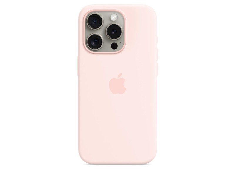 Apple iPhone 15 Pro Silicone Case with MagSafe - Light Pink MT1F3ZM/A – Apple Калъфи за телефони