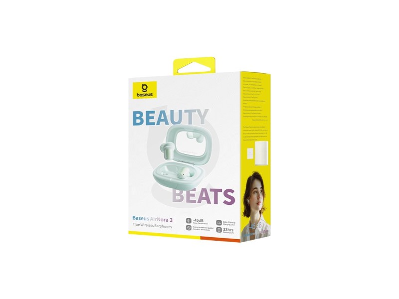 Baseus AirNora 3 Headset True Wireless Stereo (TWS) In-ear Calls/Music Bluetooth Green A00076701633-00 – Baseus Аудио и bluetooth слушалки