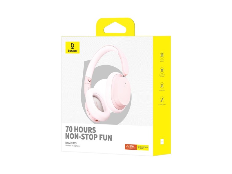 Baseus Bowie D05 Wireless headphones Pink A00024600413-Z1 – Baseus Аудио и bluetooth слушалки