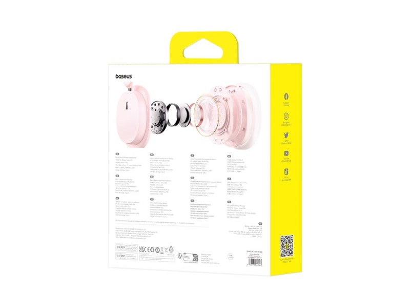Baseus Bowie D05 Wireless headphones Pink A00024600413-Z1 – Baseus Аудио и bluetooth слушалки