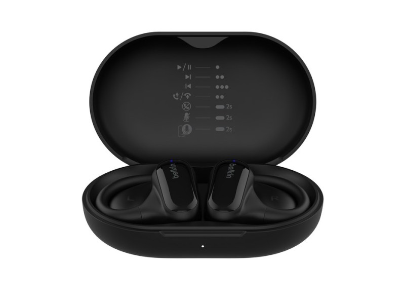 Belkin SoundForm ClearFit Headset True Wireless Stereo (TWS) Ear-hook Calls/Music/Sport/Everyday Bluetooth Black AUC013CTBK – Belkin Аудио и bluetooth слушалки