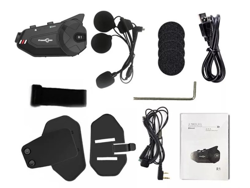 FREEDCONN R1 PLUS E motorcycle intercom Black 5903815492020 – FreedConn Аудио и bluetooth слушалки