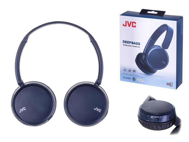 JVC HAS-36WAU BT headphones blue HAS-36WAU – JVC Аудио и bluetooth слушалки