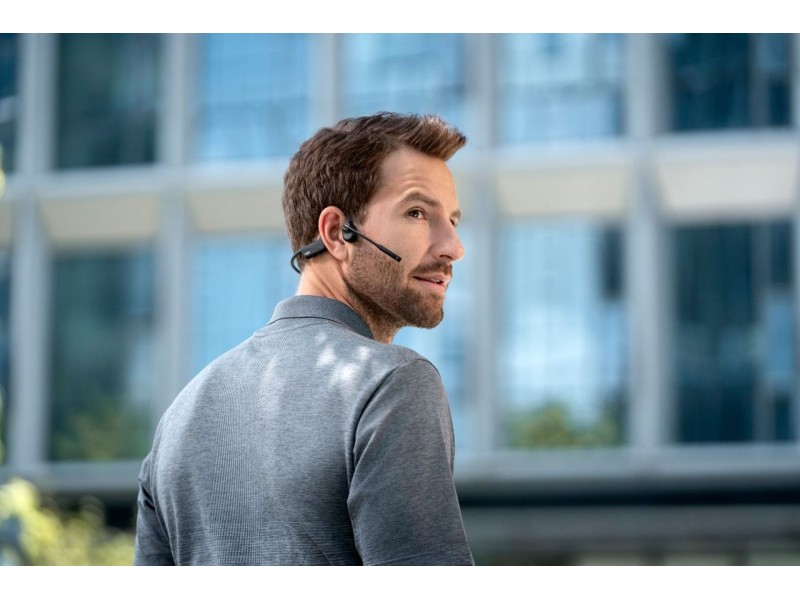 SHOKZ OpenComm2 2025 Upgrade Wireless Bluetooth Bone Conduction Videoconferencing Headset with USB-C Charging Port | 16 Hr Talk Time, 29m Wireless Range, 1 Hr Charge Time | Includes Noise Cancelling Boom Mic, Black C120-AN-BK-EU – SHOKZ Аудио и bluetooth 