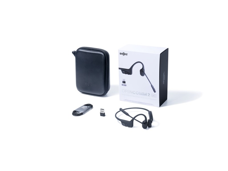 SHOKZ OpenComm2 UC Wireless Bluetooth Bone Conduction Videoconferencing Headset with USB-A adapter | 16 Hr Talk Time, 29m Wireless Range, 1 Hr Charge Time | Includes Noise Cancelling Boom Mic and Dongle, Black (C110-AA-BK) SHOKZ OpenComm2 UC Wireless Bluetooth Bone Conduction Videoconferencing Headset with USB-A adapter | 16 Hr Talk Time, 29m Wireless Range, 1 Hr Charge Time | Includes Noise Cancelling Boom Mic and Dongle, Black (C110-AA-BK) C110-AA-BK – SHOKZ Аудио и bluet