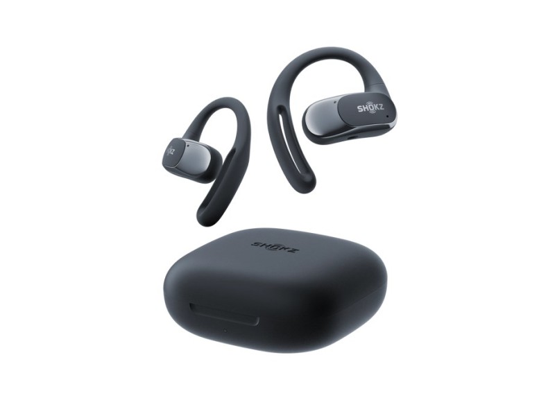SHOKZ OpenFit Air Headset Wireless Ear-hook Calls/Music/Sport/Everyday Bluetooth Black T511-ST-BK – SHOKZ Аудио и bluetooth слушалки