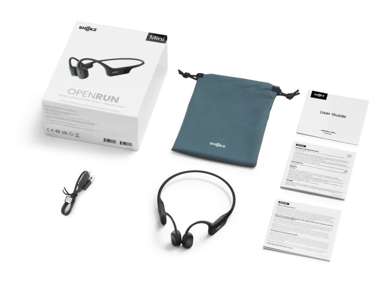 SHOKZ Openrun Mini Headset Wireless Neck-band Sports Bluetooth Black 810092679868 – SHOKZ Аудио и bluetooth слушалки