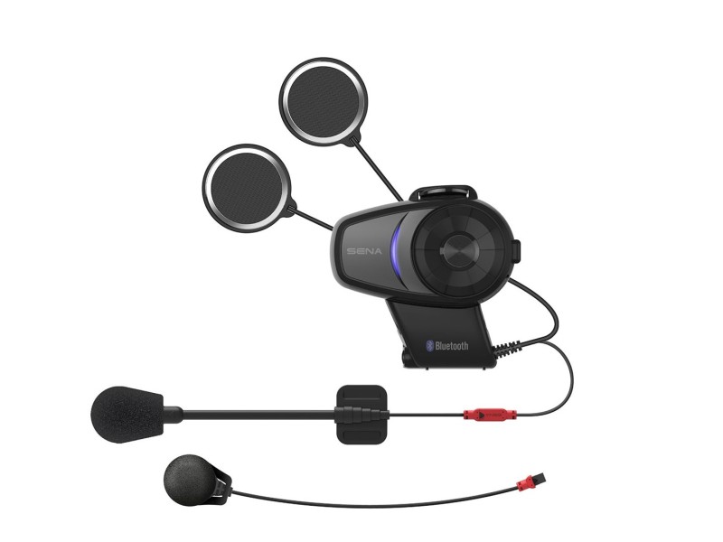Sena 10S-01D motorcycle intercom 4 channels 1600 m Black 10S-02D – SENA Аудио и bluetooth слушалки