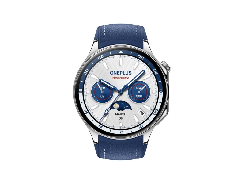 OnePlus Watch 2 3.63 cm (1.43) AMOLED Digital 466 x 466 pixels Touchscreen Nordic Blue Wi-Fi GPS (satellite) AKGONESMA0005 – OnePlus Смарт часовници