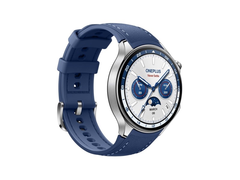 OnePlus Watch 2 3.63 cm (1.43) AMOLED Digital 466 x 466 pixels Touchscreen Nordic Blue Wi-Fi GPS (satellite) AKGONESMA0005 – OnePlus Смарт часовници