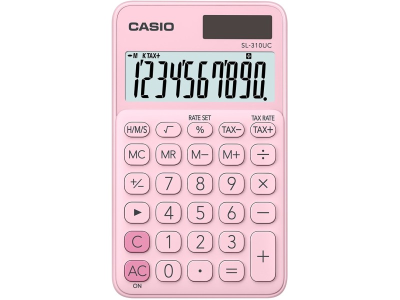 CASIO CALCULATOR POCKET SL-310UC PK PINK, 10 DIGIT DISPLAY SL-310UC-PK BOX – Casio Калкулатори
